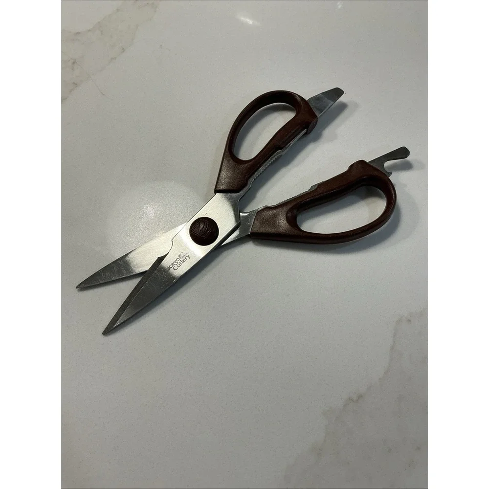 Chicago Cutlery Kitchen Shears/Scissors - Utility Tools Brown Plastic Handle